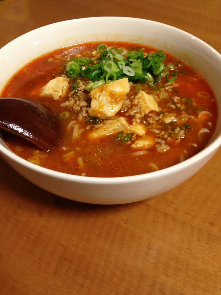 のものもさんの麻婆ラーメンに釣られて自作麻婆ラーメン‼|中華蕎麦 銀時さん