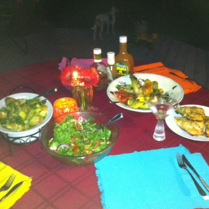 Dinner  al fresco Sammih island style|virginia frasseさん