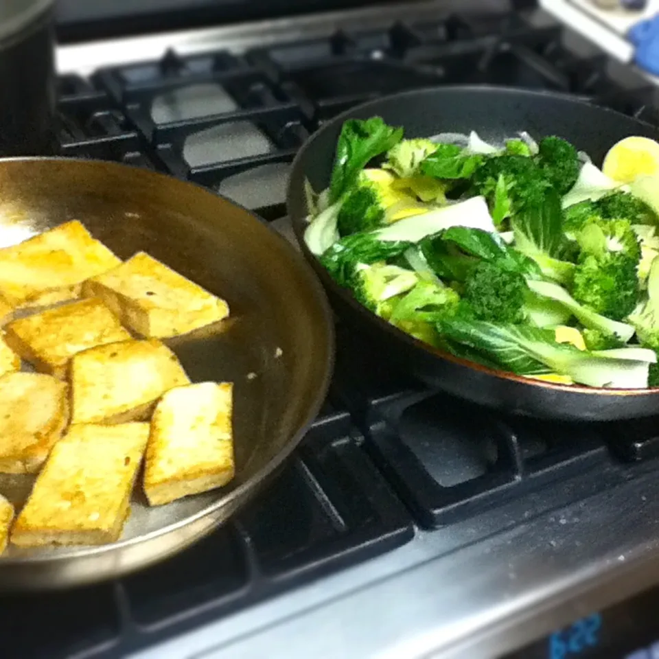 Pan fried tofu & vegetables|Sai linさん