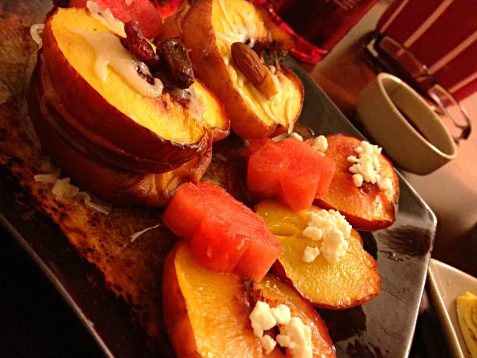 Grilled peaches Homemade food|Ariz Guzmanさん