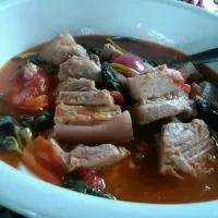 Snapdishの料理写真:sinigang na baboy #pork #sour #yummy #isdaan #lunch|Michelle Ann Elazeguiさん