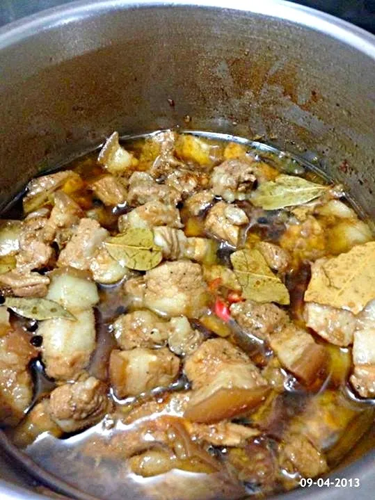 My boys dinner😍 Sweet & spicy pork adobo|unicoandunicaさん