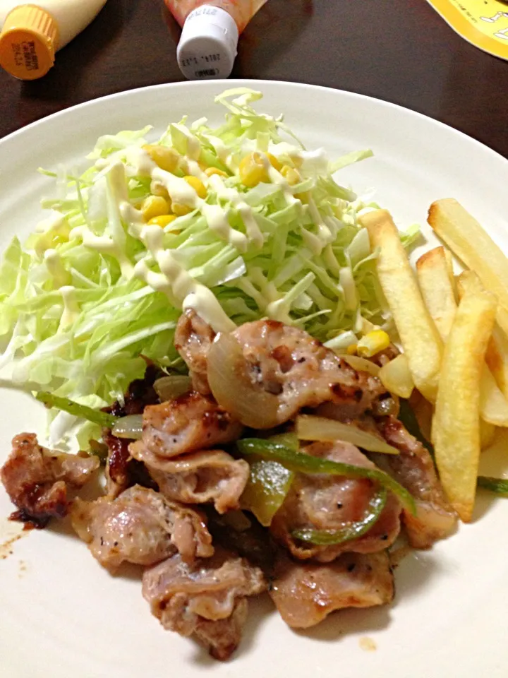 鶏の塩ダレ焼きψ(｀∇´)ψ|ありちゃさん