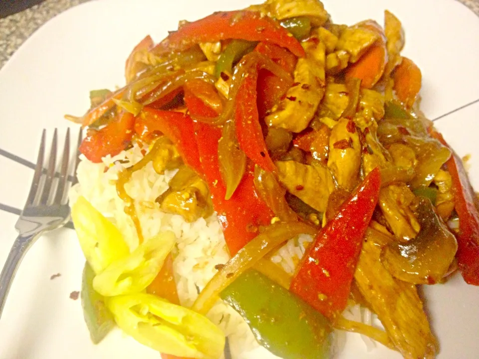 Snapdishの料理写真:Hot and spicy Szechwan stir fry|Marnelli Dela Cruz Hollandさん