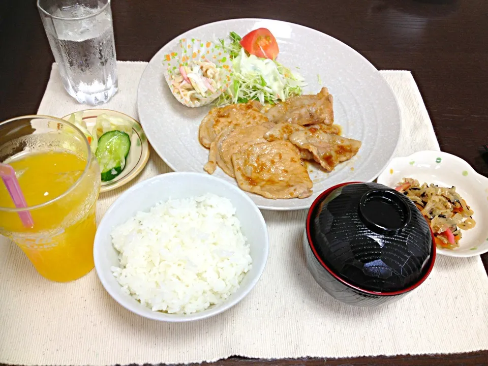 生姜焼き定食|宵月咲夜さん