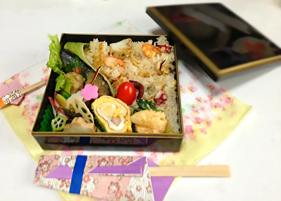 お花見弁当☆|あかりさん