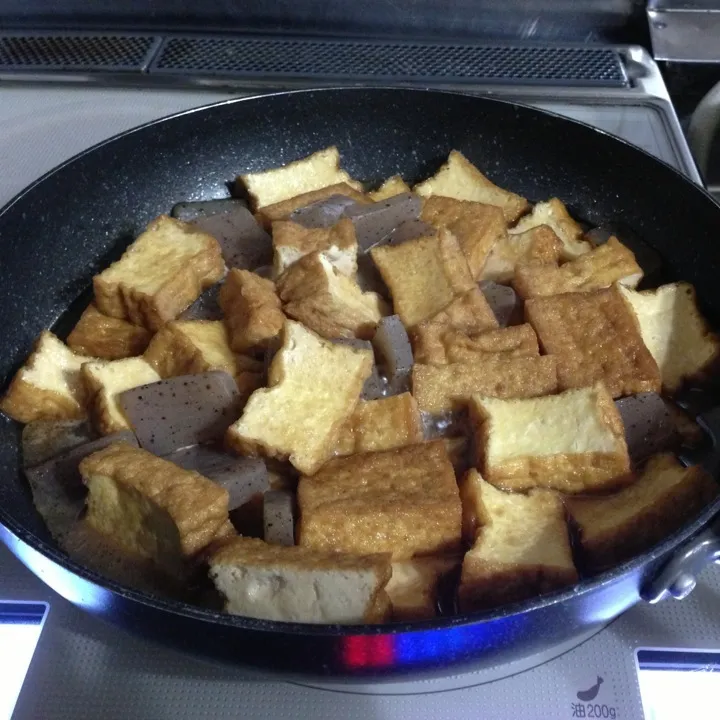 fried tofu in mirin shoyu sauce (*^_^*)|mayonnaiseさん