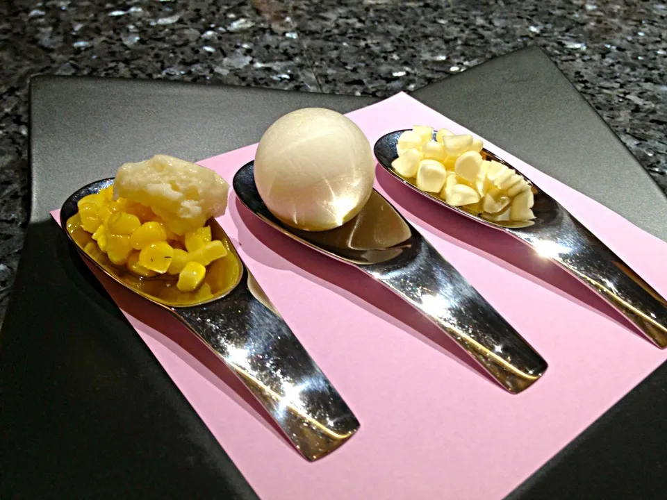 raw corn & white soy & corn icecream vanilla|Chris Shannonさん