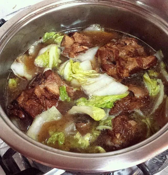 Snapdishの料理写真:canned stew pork ribs with wong bok|Catherine Shenさん