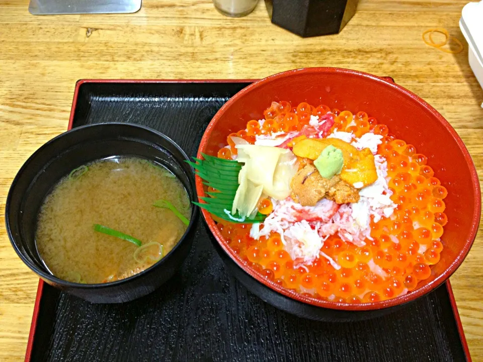 カニ汁と三色丼@和商市場|walnutさん