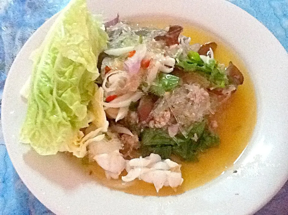 Spicy seafood salad|Mare Kieさん