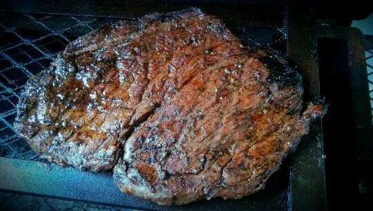 Snapdishの料理写真:grilled skirt steak for fajitas|Blake Wilsonさん