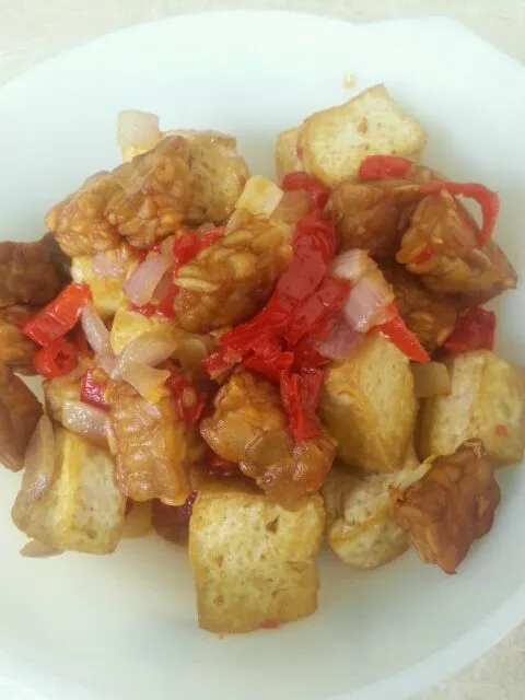 Fried Chili Tempeh & Tofu|Mrs BNazさん