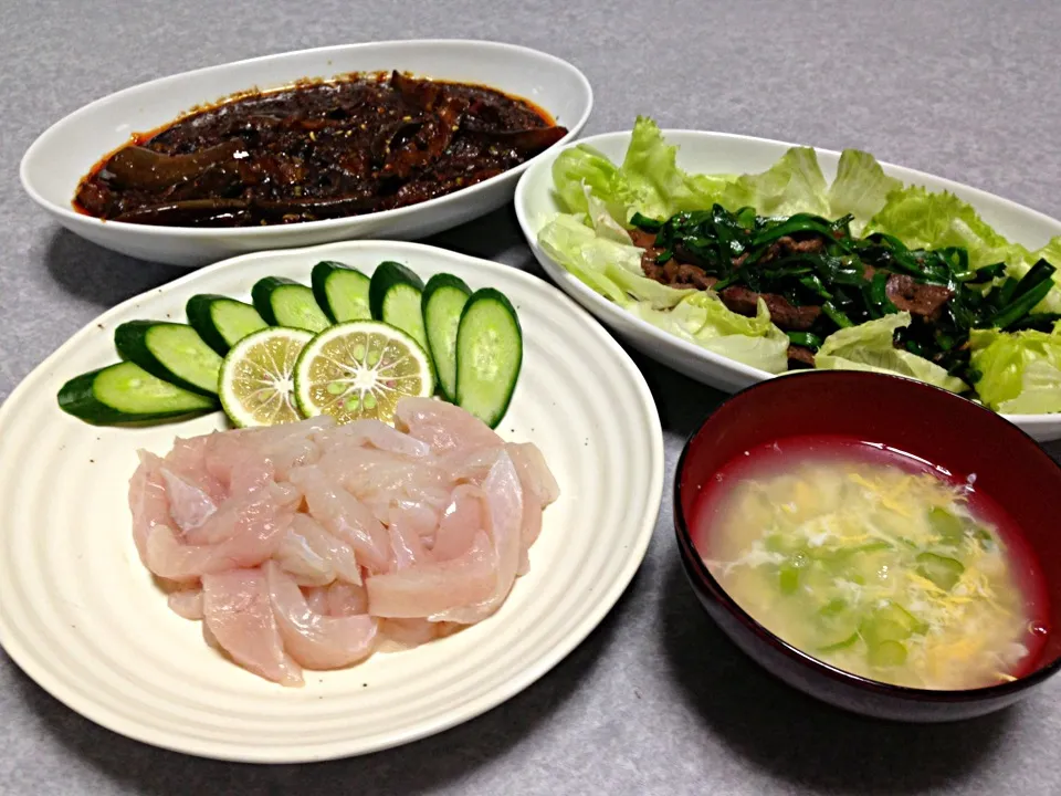 元気の出そうな肉や魚の晩ご飯|Orie Uekiさん