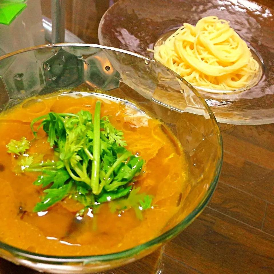 冷やし海老チキンカレーつけパスタ|Takamasa Murataさん