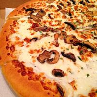 Mushroom Alfredo Sauce Pizza