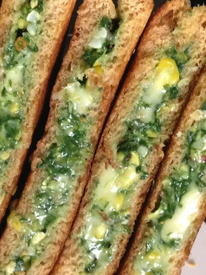 Corn spinach sandwich|Hetal Khalsaさん