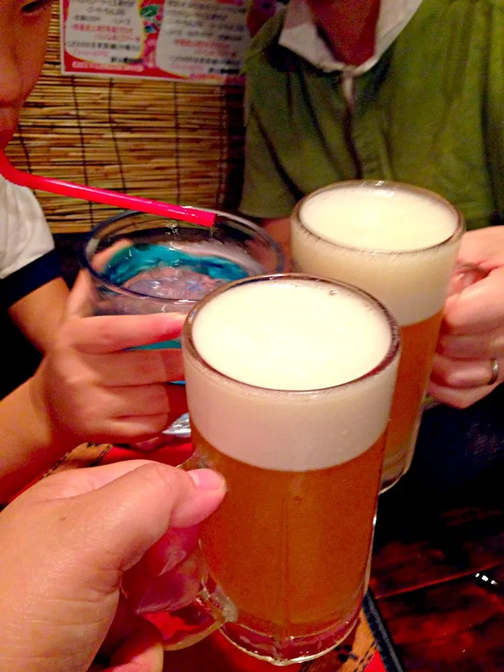 シークワーサービールで乾杯〜|よ〜んさん