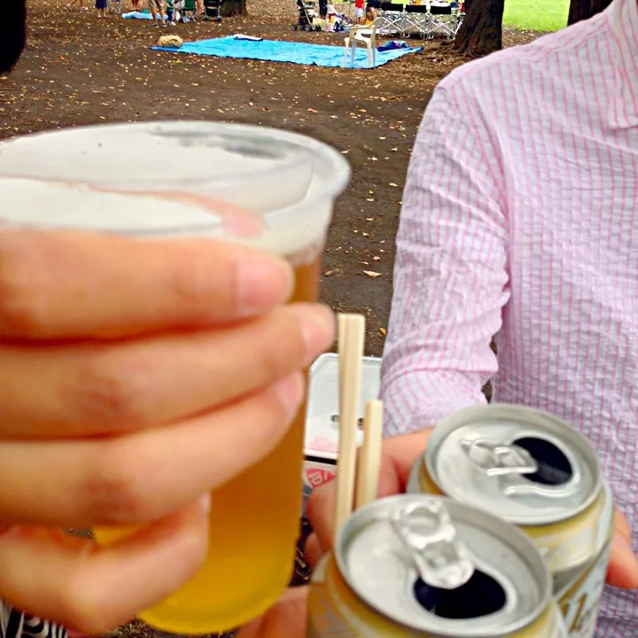 乾杯〜！🍺ノンアルだけど…😭|おかっぴーさん