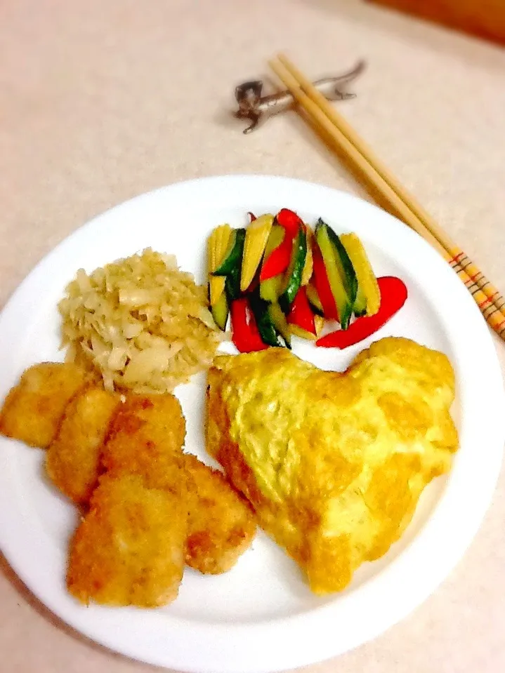 晩ご飯プレート💗|さとう かおりさん