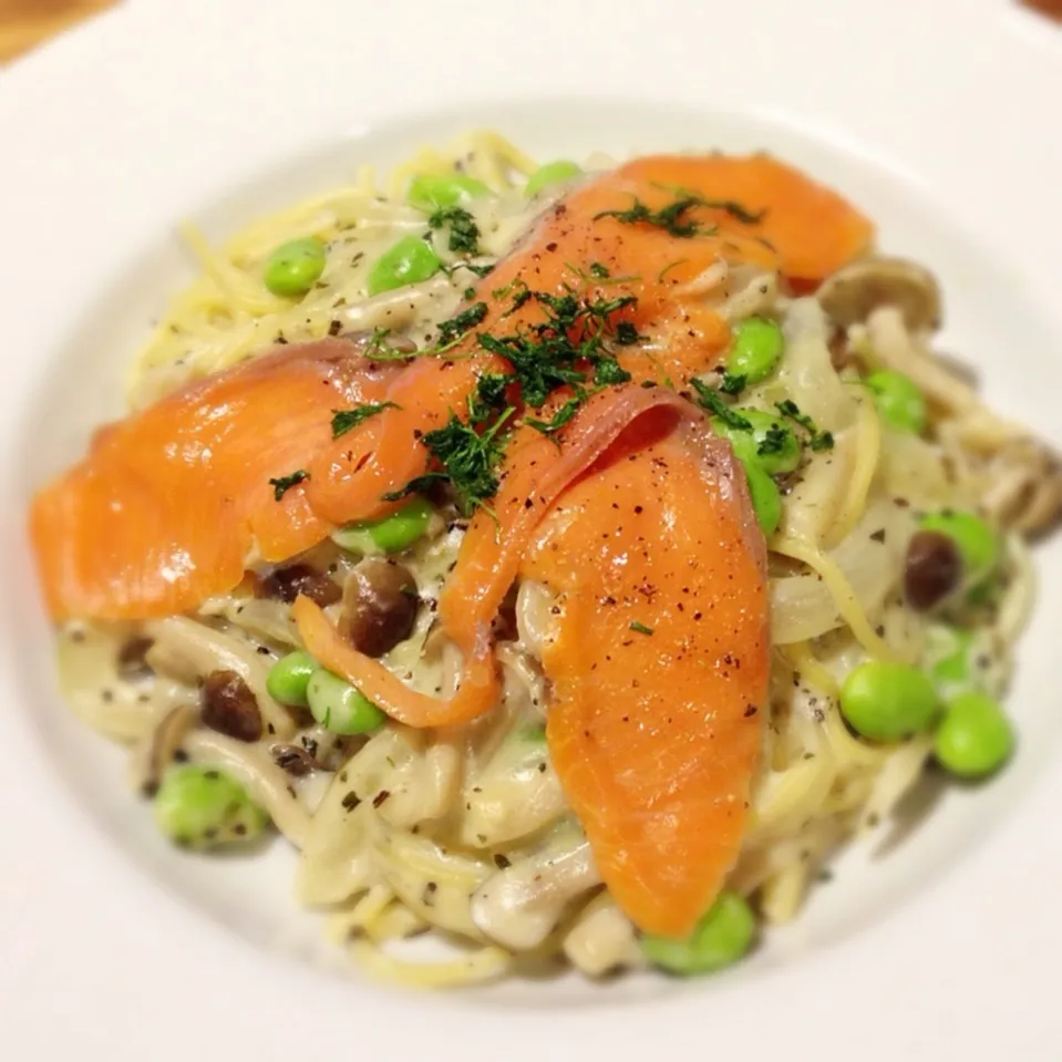 Salmon pasta|amさん