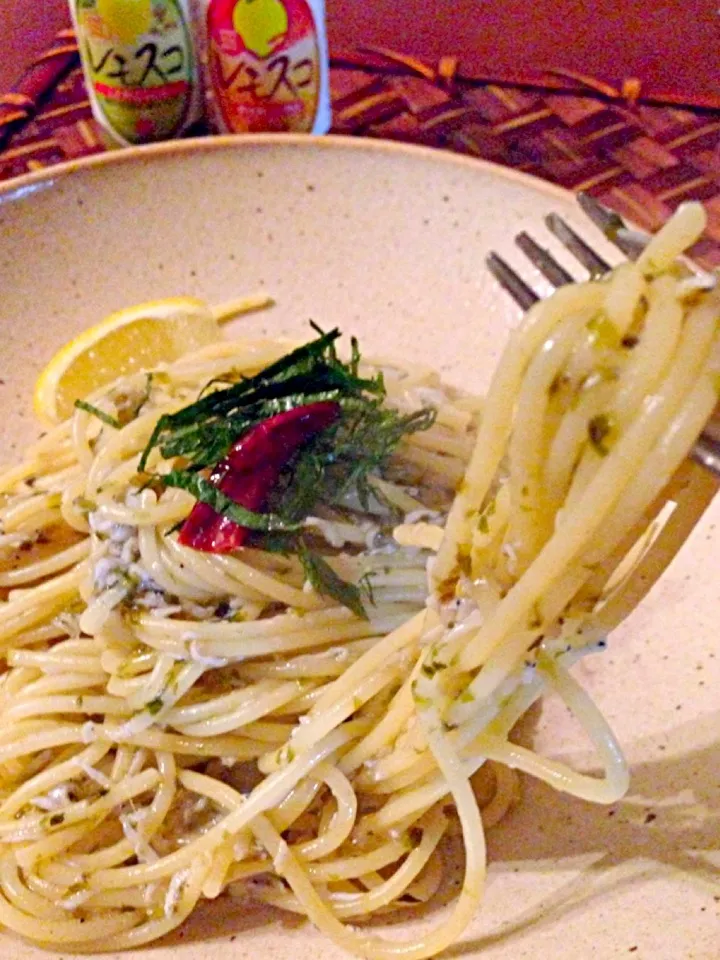 Snapdishの料理写真:Peperoncino of dried whitebait✨しらすのﾍﾟﾍﾟﾛﾝﾁｰﾉ|🌈Ami🍻さん