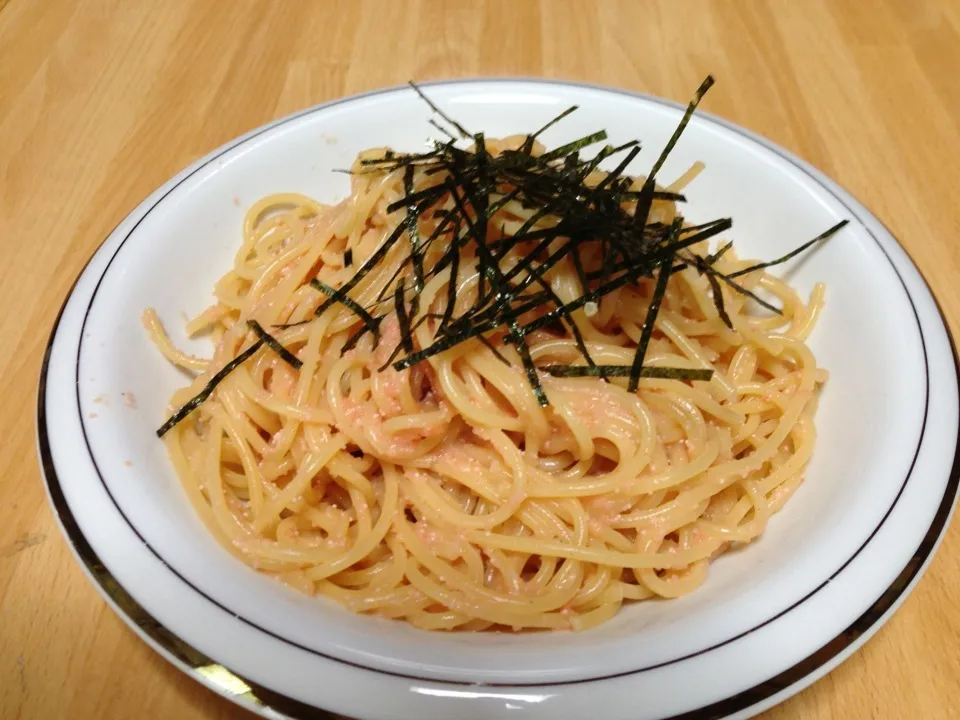 ふくやの明太子でパスタ|まさとさん