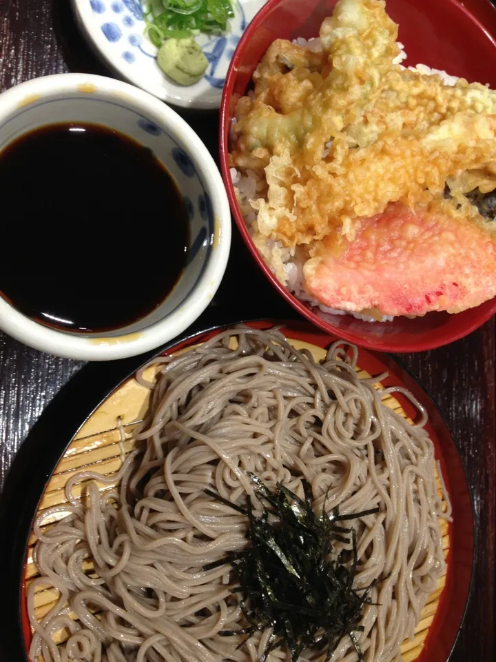 海老と太刀魚の夏天丼定食|popzappaさん