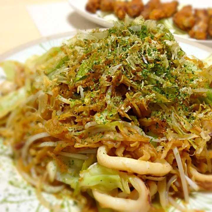 切り干し大根でイカ焼きそば風|しげぞーさん