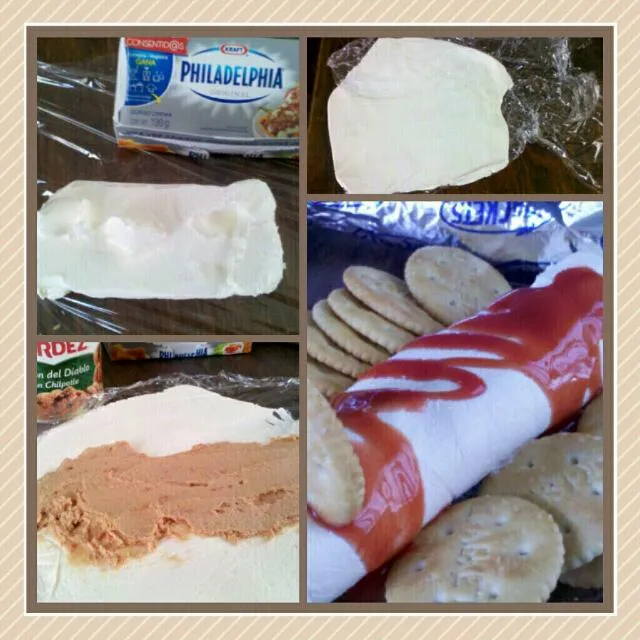 Snapdishの料理写真:rollo de queso crema con jamon endiablado|Javier Rdz.さん