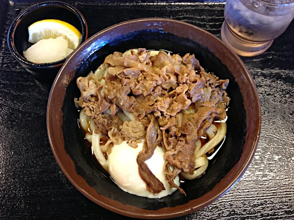 温玉肉ぶっかけうどん|さくさくぱんださん