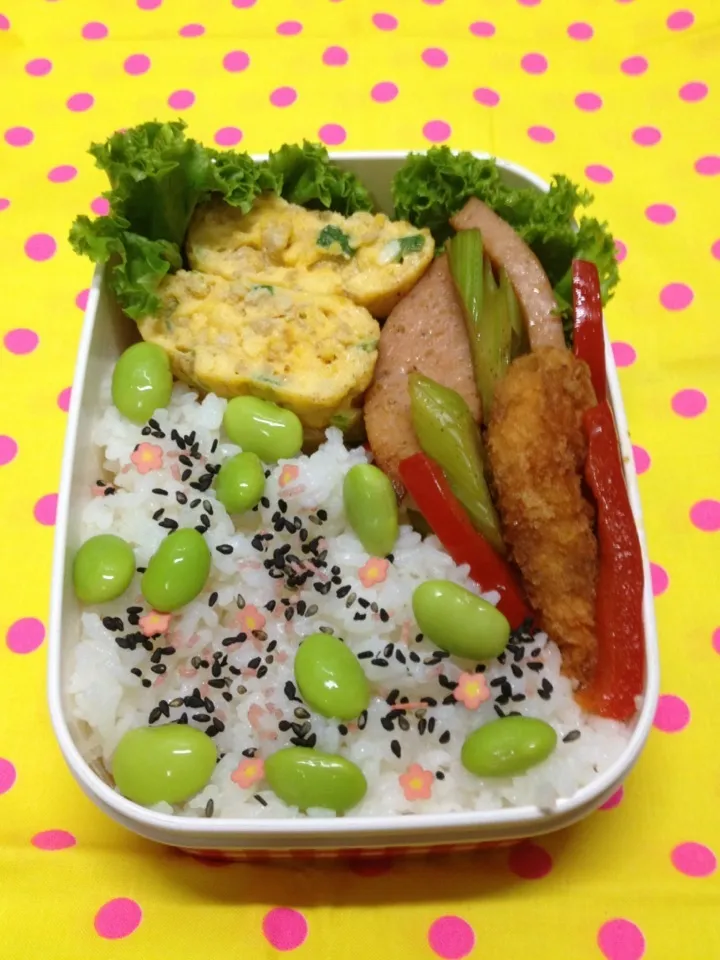 ９/９ のＪＫ弁当  鶏そぼろ入り玉子焼き|kokoさん