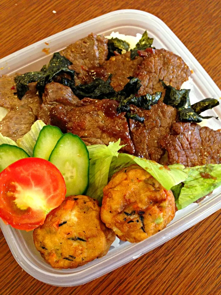 パパ弁🍴焼肉弁当👍|yuuminさん