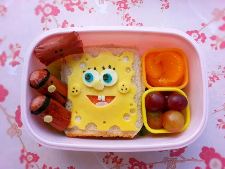 Spongebob sandwich lunch box|euniceさん