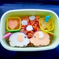 kissing elephants with spaghetti lunch box|euniceさん