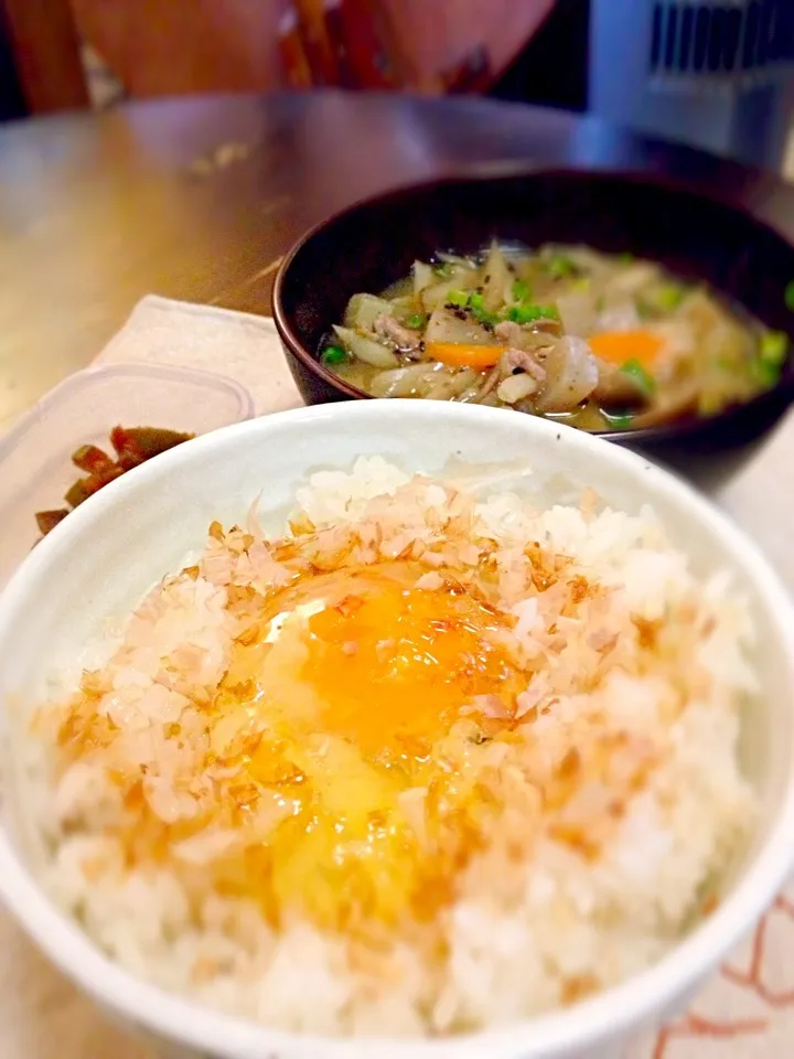 卵かけごはん＋かつお節|morimi32さん