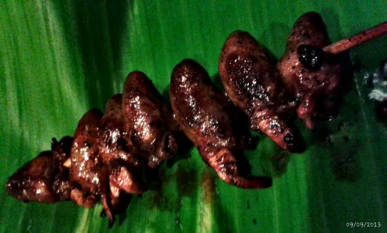 Snapdishの料理写真:filipino food: chicken heart|michelle cabisoさん