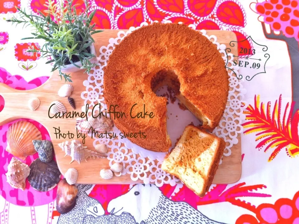 Caramel chiffon cake|Matsu sweetsさん