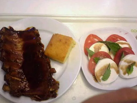 ribs and tri colore salad, ikea|gra chaさん