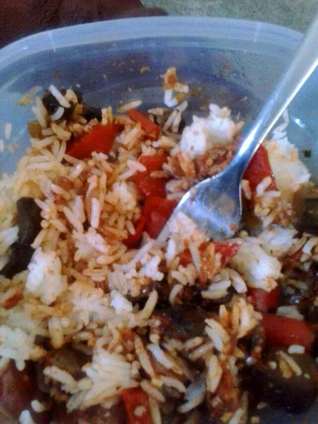 Eggplant Jambalaya with soyrizo over jasmine rice|Bianca Sigalaさん