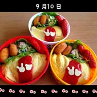 Snapdishの料理写真:9月10日 ＊男子弁当＊|ふりる♫さん