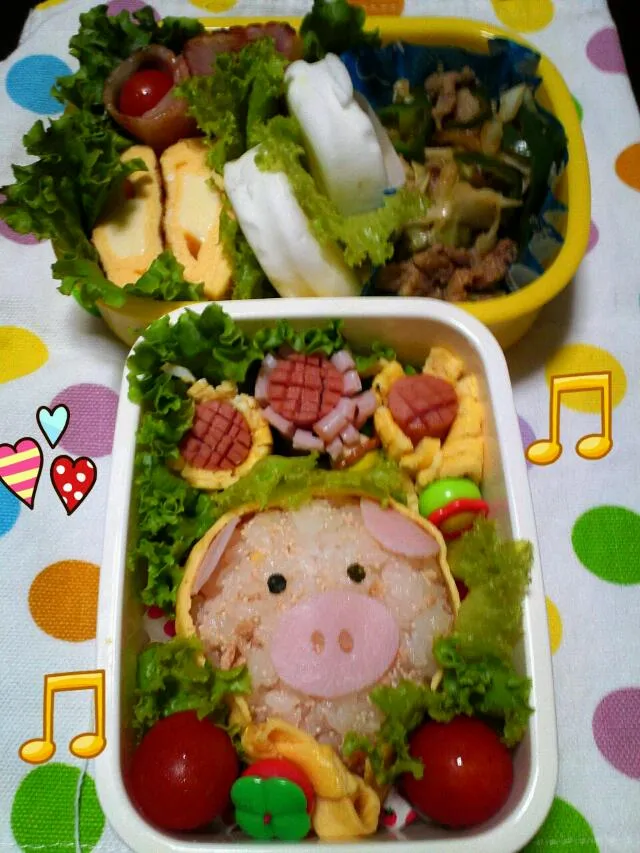 Snapdishの料理写真:娘弁当(^.^)♪|Bちゃんさん