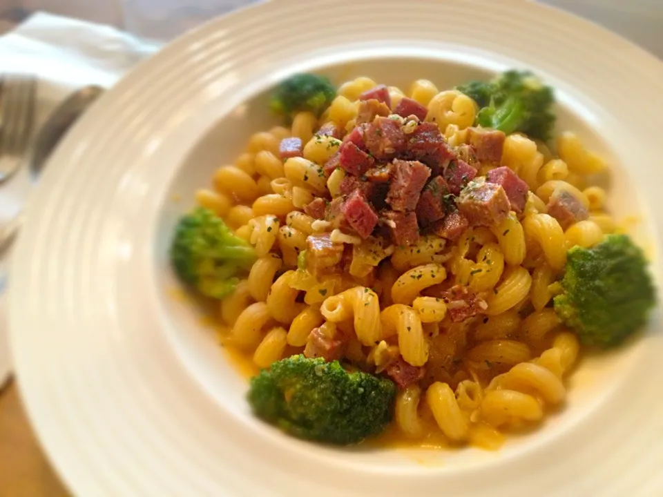 pumpkin salami pasta|tommyさん