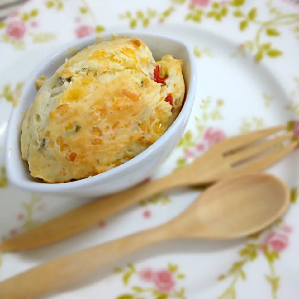 Savory cheesy muffin scone|Sweetaddictsさん