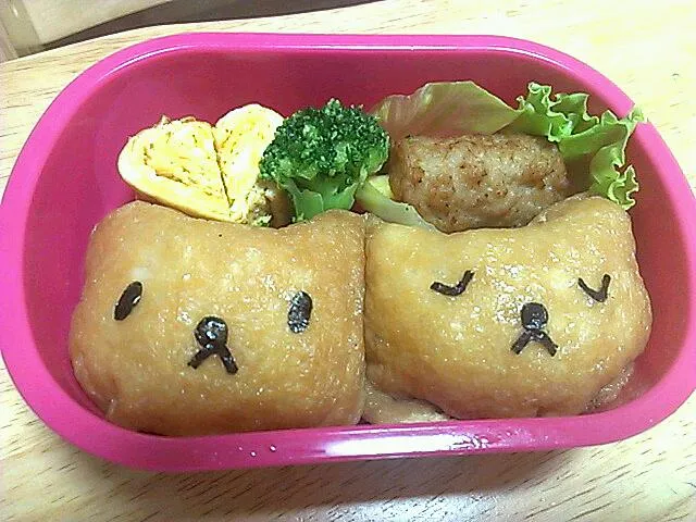 Snapdishの料理写真:手抜きキャラ弁|Hirose Sayakaさん