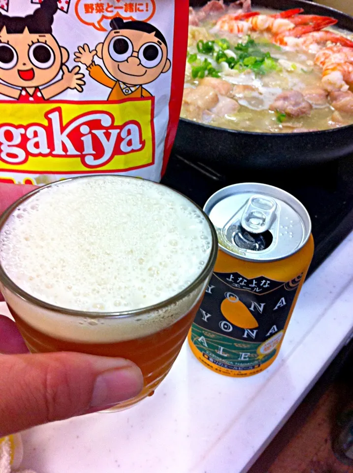 Sugakiya和風とんこつで〜晩ナベと今日もエールで乙🍺´◡`🎀|いよこ🍻さん