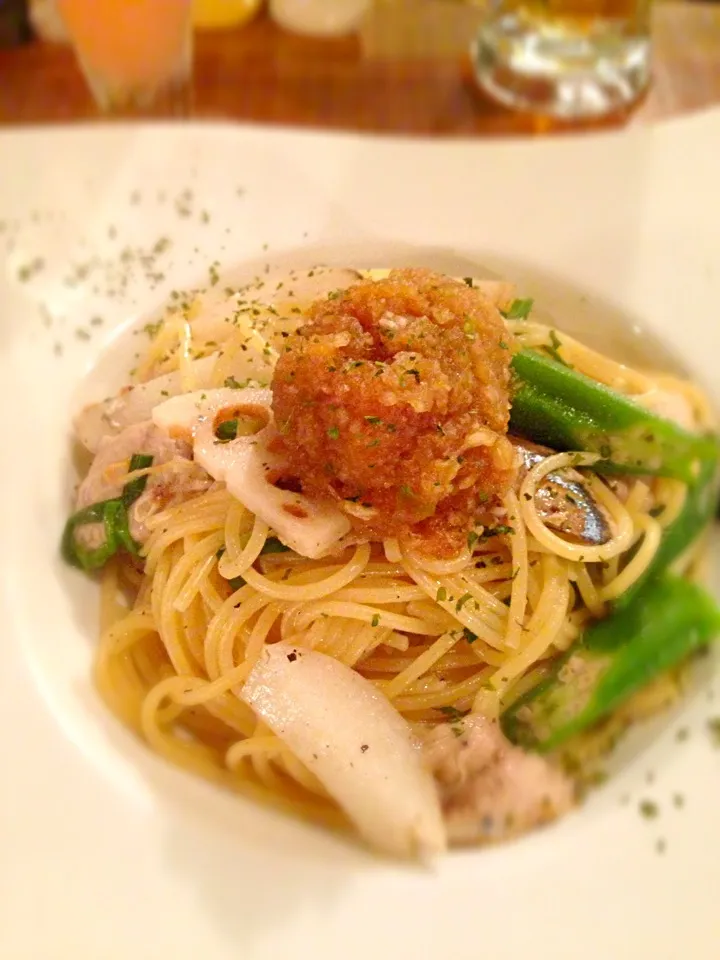 秋刀魚と秋野菜のパスタ|ちえさん