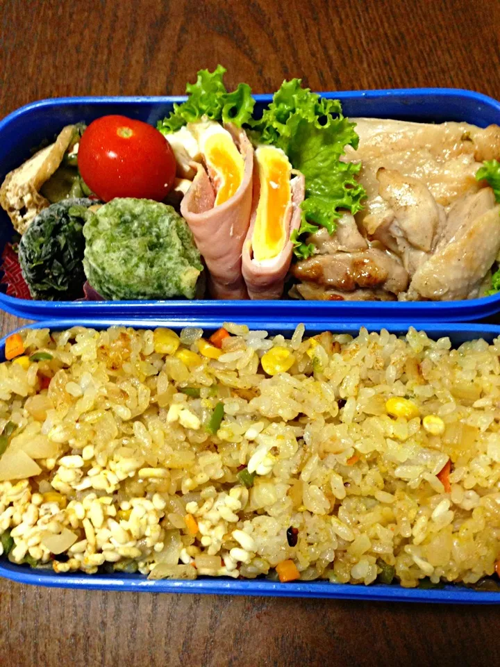 カレーチャーハン弁当|ミキさん