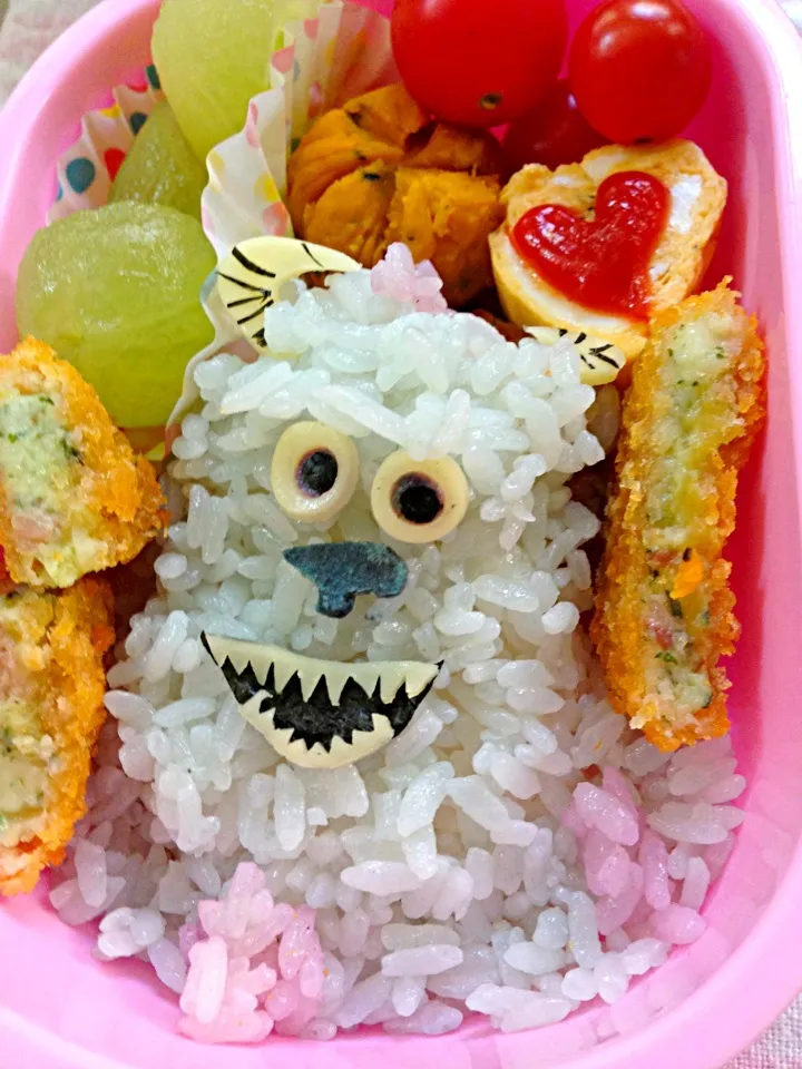 Snapdishの料理写真:Lunch box☆Sulley(Monsters, Inc)🎵ｼﾞｪｰﾑｽﾞ･P･ｻﾘﾊﾞﾝ(ｻﾘｰ)|🌈Ami🍻さん