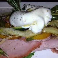 burrata con cotto alka brace e verdure confit|mirco callegaroさん